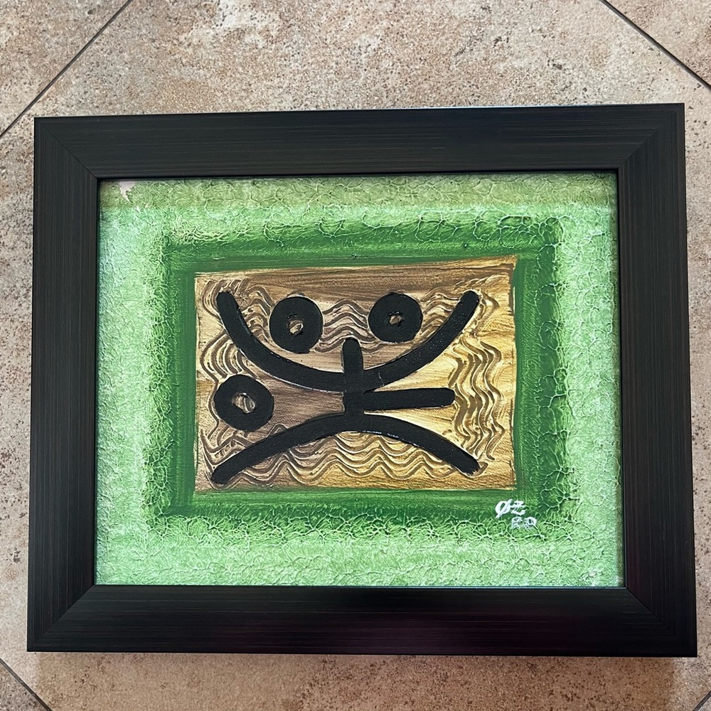 Hand Painted Art from Dominican Republic~Size: 12” x 10”